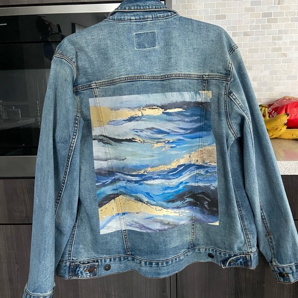 Custom made jean jacket - Picture 1 of 3